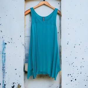 Gently used teal mini dress